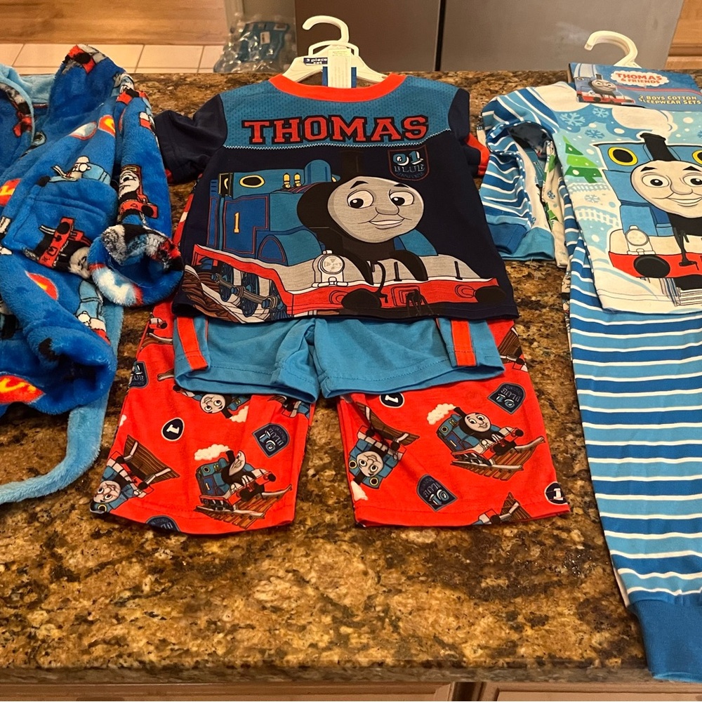 COPY - Thomas the Train Pajamas & Bathrobe
